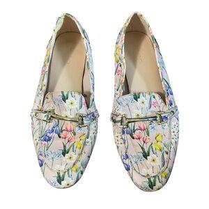 Aldo Beige Floral Loafer US 7